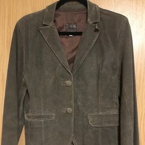 Genuine Leather Blazer